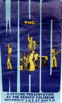 Who poster Denver 1971