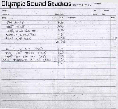 Pete Townshend 1972 demo reel