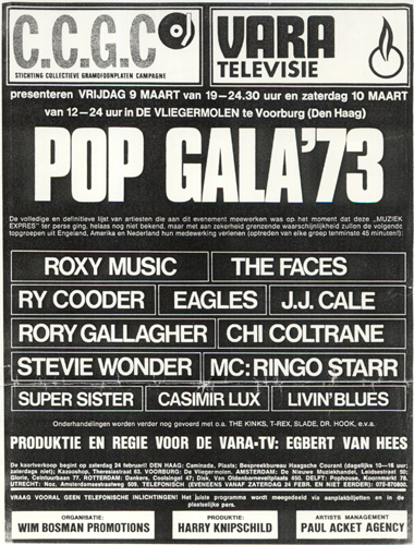 Ad for Popgala 1973