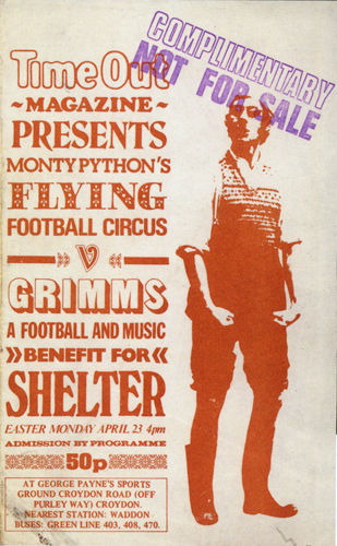 Monty Python Football flyer