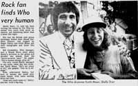 Keith Moon with fan Aug 7 1976