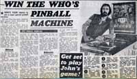 Win The Who's Pinball Machine