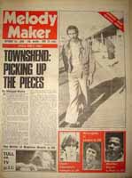 Pete Townshend Melody Maker 14 Oct. 1978