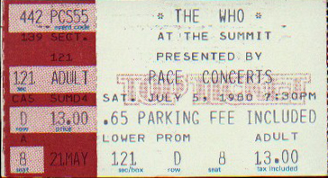 July 5, 1980 ticket