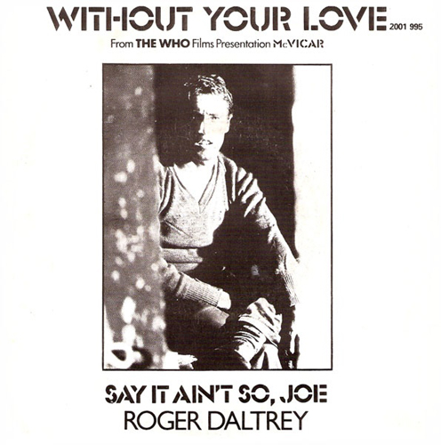 Without Your Love UK picture sleeve