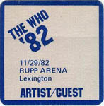 The Who pass Nov 29 1982