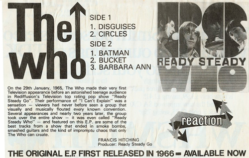 1983 Ready Steady GO ad