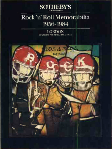 Program for Sotheby's auction