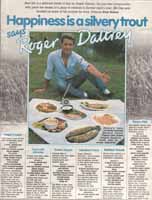 Roger Daltrey displays his trout