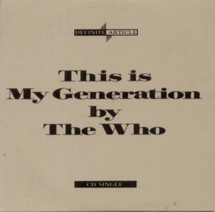 My Generation CD single
