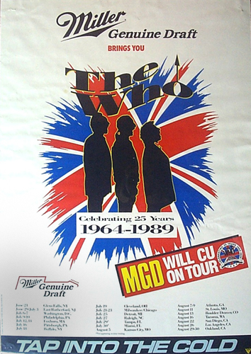 The Who Miller poster 1989