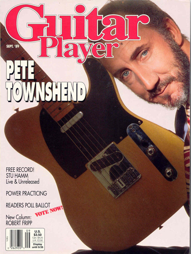 Pete Townshend Guitar Player 1989