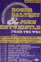 1995 Roger Daltrey John Entwistle German tour poster