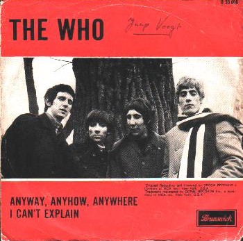 Anyway Anyhow Anywhere Dutch picture sleeve