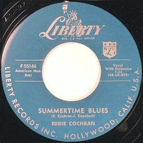 Eddie Cochran Summertime Blues 45