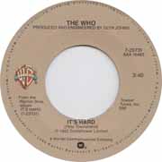 Its Hard The Who 45