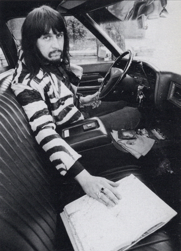 John Entwistle in custom-built Cadillac