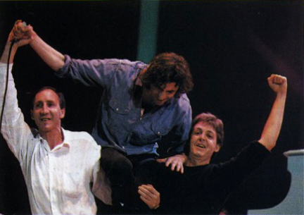 Townshend, Geldof, McCartney Live Aid