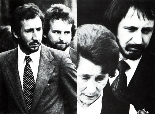 Pete Townshend John Entwistle at Moon funeral