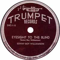 Eyesight To The Blind 78 label