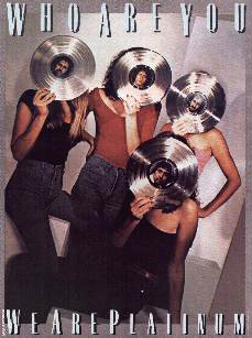 Ad for Who Are You going platinum